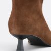 Slouchy Leather Kitten Heel Boots