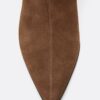 Slouchy Leather Kitten Heel Boots