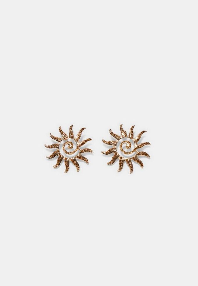 Small Sun Rhinestone Earrings Small Sun Rhinestone Earrings