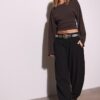 Smart Baggy Trousers with Seam Detail