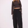 Smart Baggy Trousers with Seam Detail