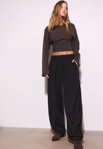 Smart Baggy Trousers with Seam Detail