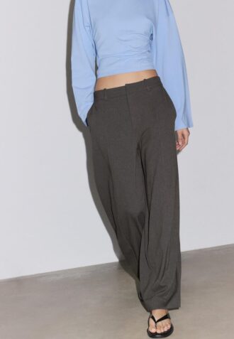 Smart Baggy Trousers with Seam Detail