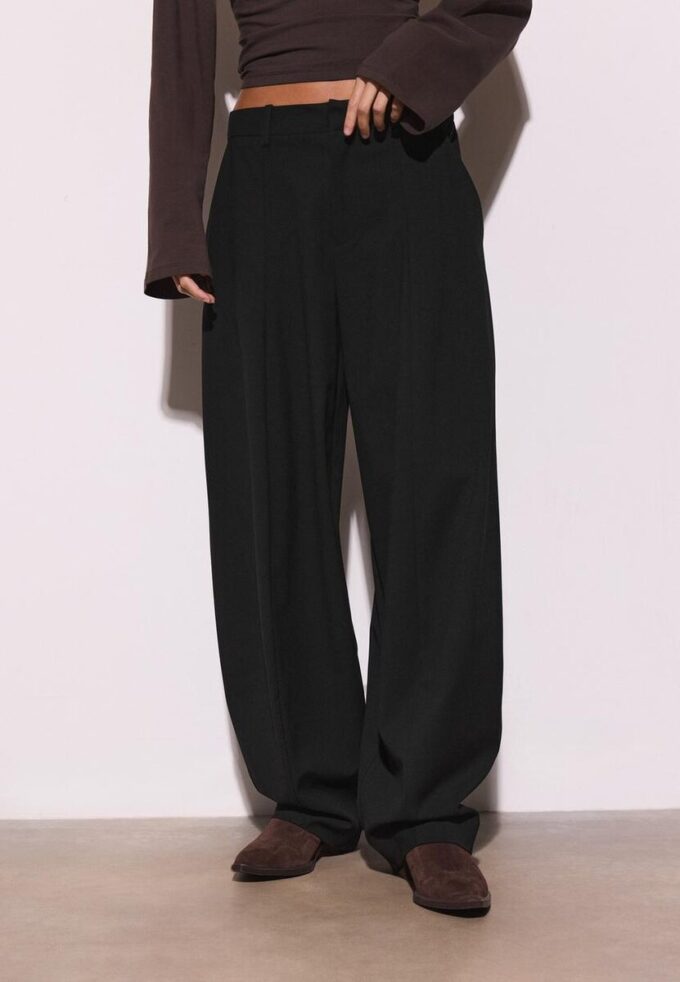 Smart Baggy Trousers with Seam Detail