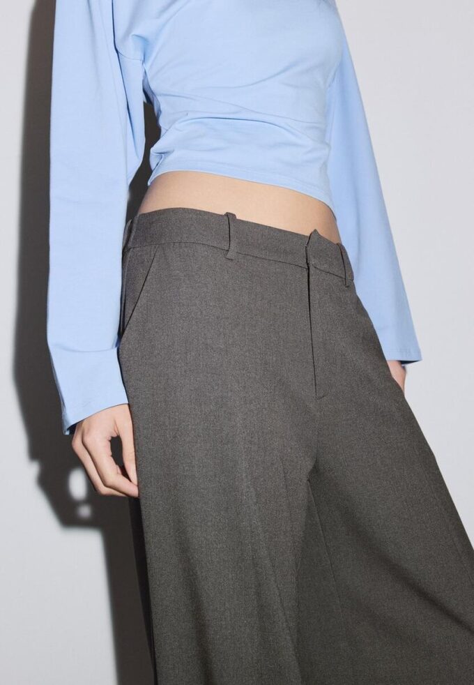 Smart Baggy Trousers with Seam Detail