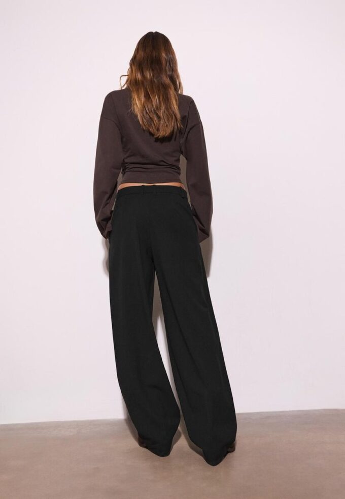 Smart Baggy Trousers with Seam Detail