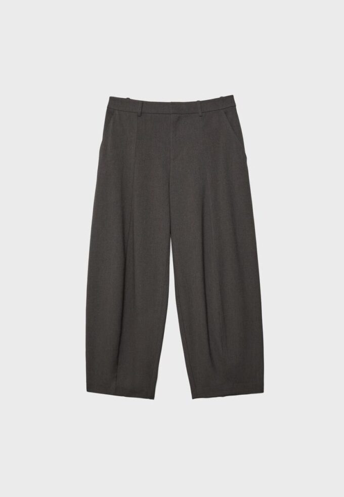 Smart Baggy Trousers with Seam Detail