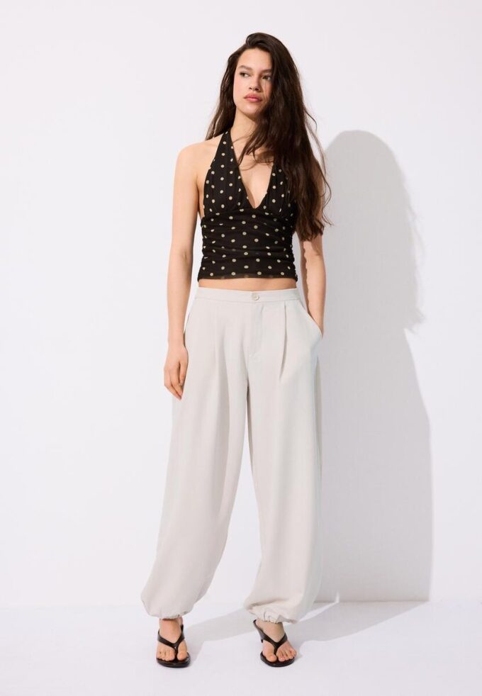 Smart Balloon Fit Trousers
