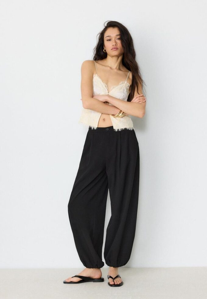 Smart Balloon Fit Trousers
