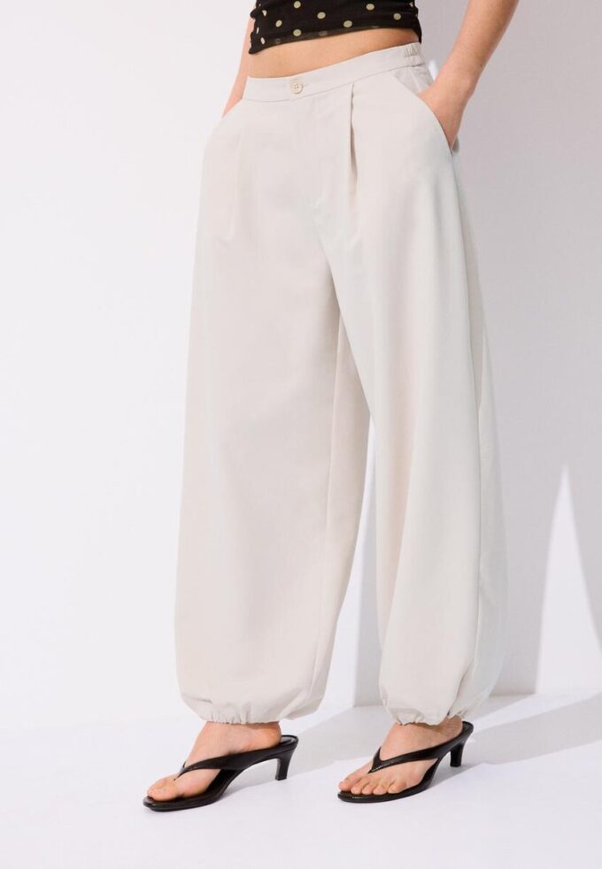 Smart Balloon Fit Trousers