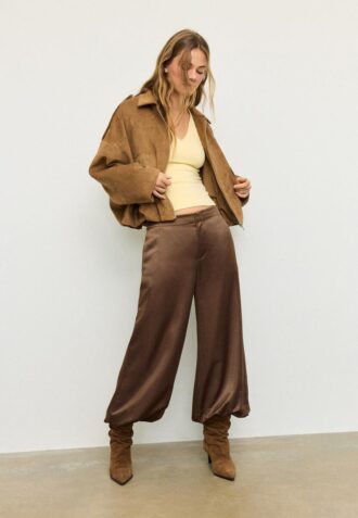 Smart Satin Balloon Trousers