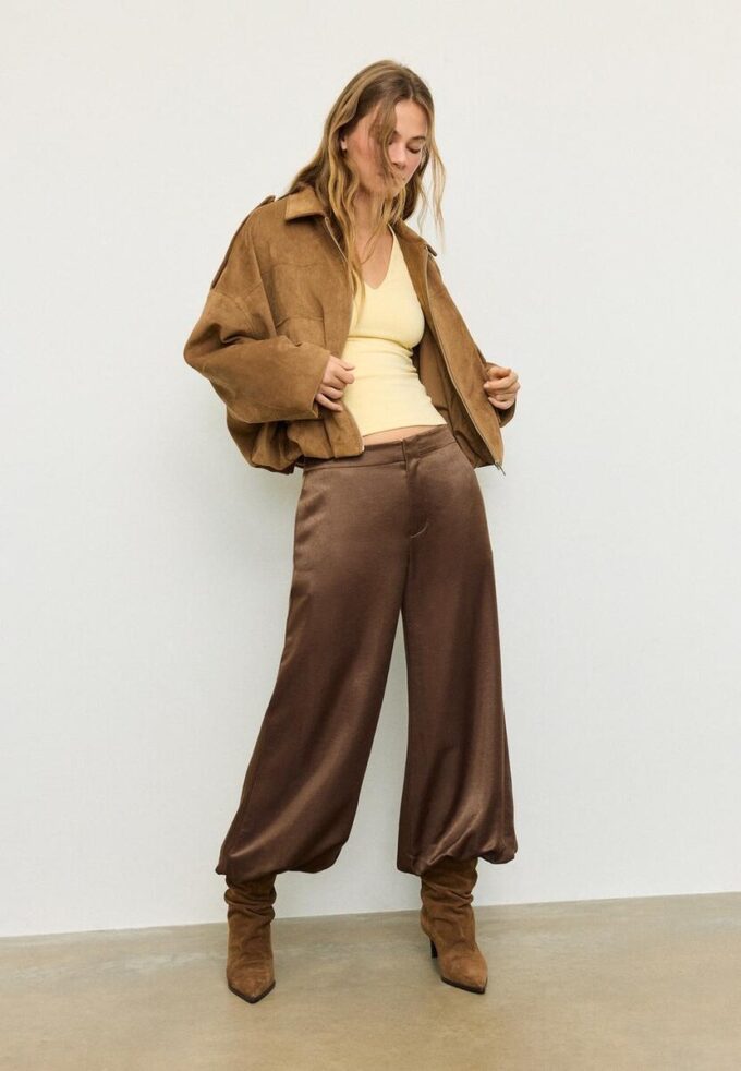 Smart Satin Balloon Trousers Smart Satin Balloon Trousers