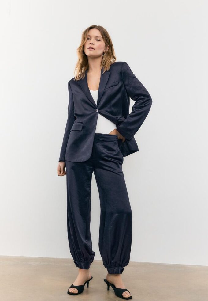 Smart Satin Balloon Trousers