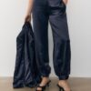 Smart Satin Balloon Trousers