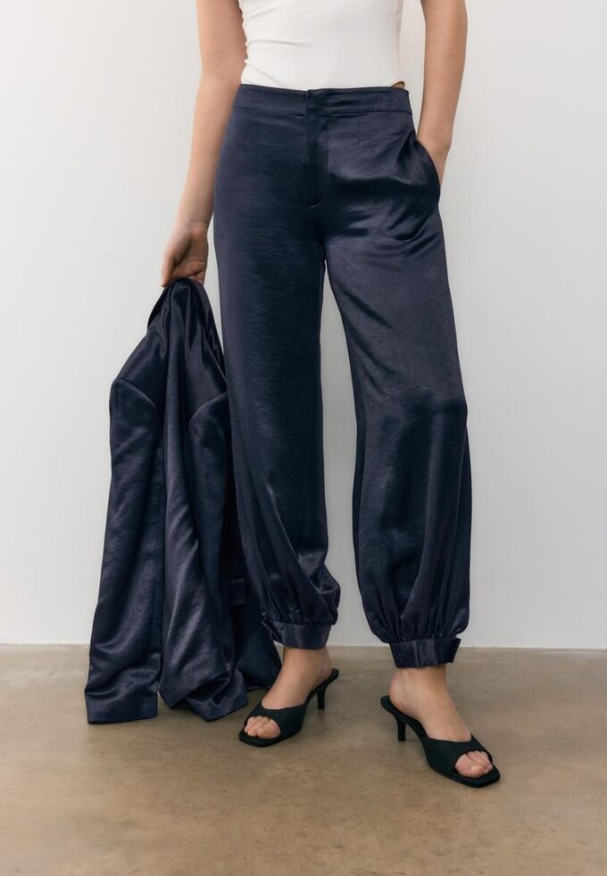 Smart Satin Balloon Trousers