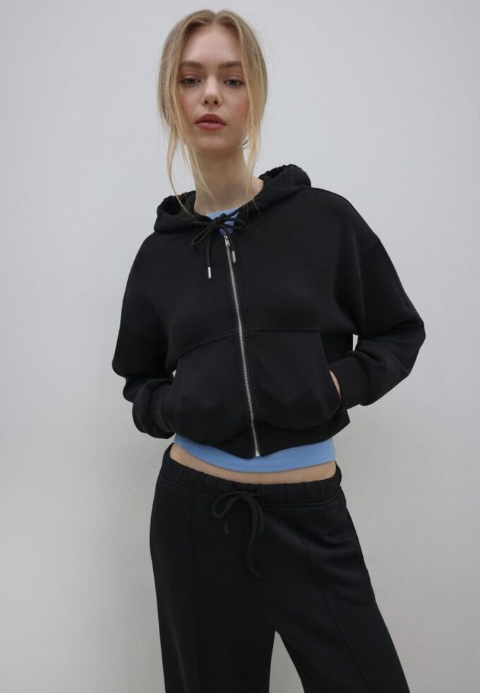 Soft-Feel Zip-Up Sweatshirt