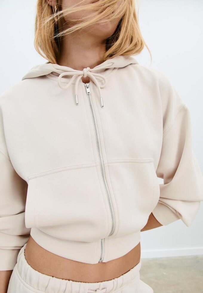 Soft-Feel Zip-Up Sweatshirt