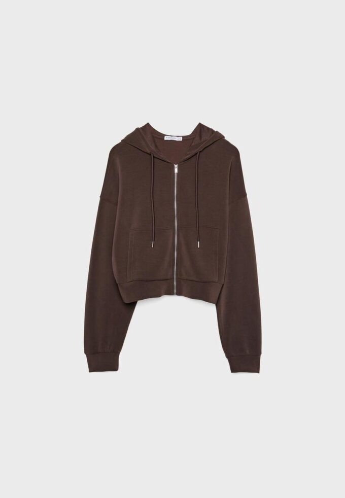 Soft-Feel Zip-Up Sweatshirt