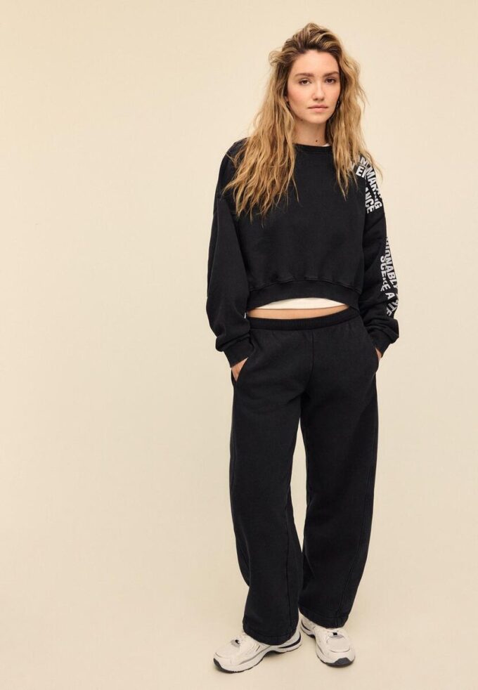 Soft-Touch Acid Wash Fleece Jogger Trousers Soft-Touch Acid Wash Fleece Jogger Trousers