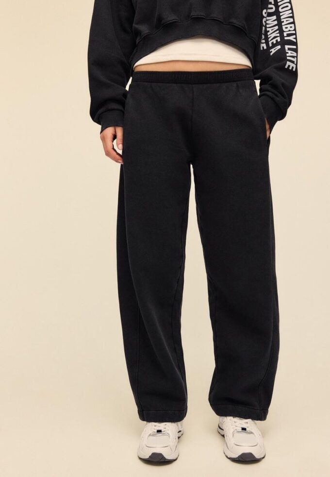 Soft-Touch Acid Wash Fleece Jogger Trousers Soft-Touch Acid Wash Fleece Jogger Trousers