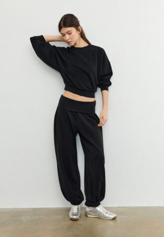 Soft-Touch Batwing Sleeve Sweatshirt
