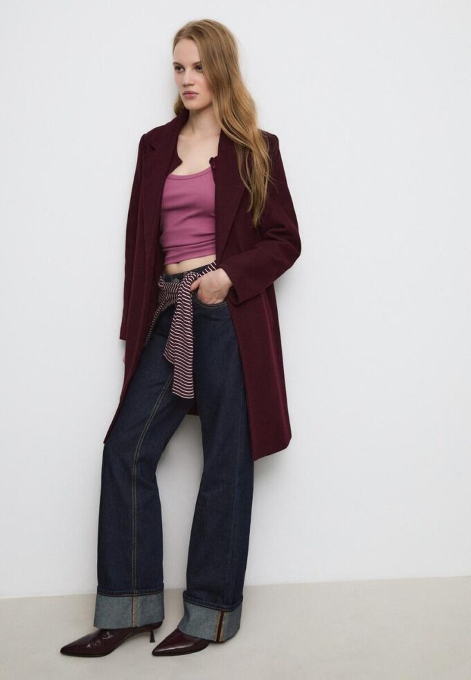 Soft-Touch Button-Up Midi Coat Soft-Touch Button-Up Midi Coat