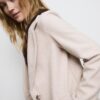 Soft-Touch Button-Up Midi Coat