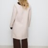 Soft-Touch Button-Up Midi Coat