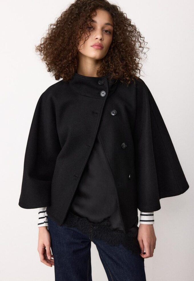 Soft-Touch Cape Jacket