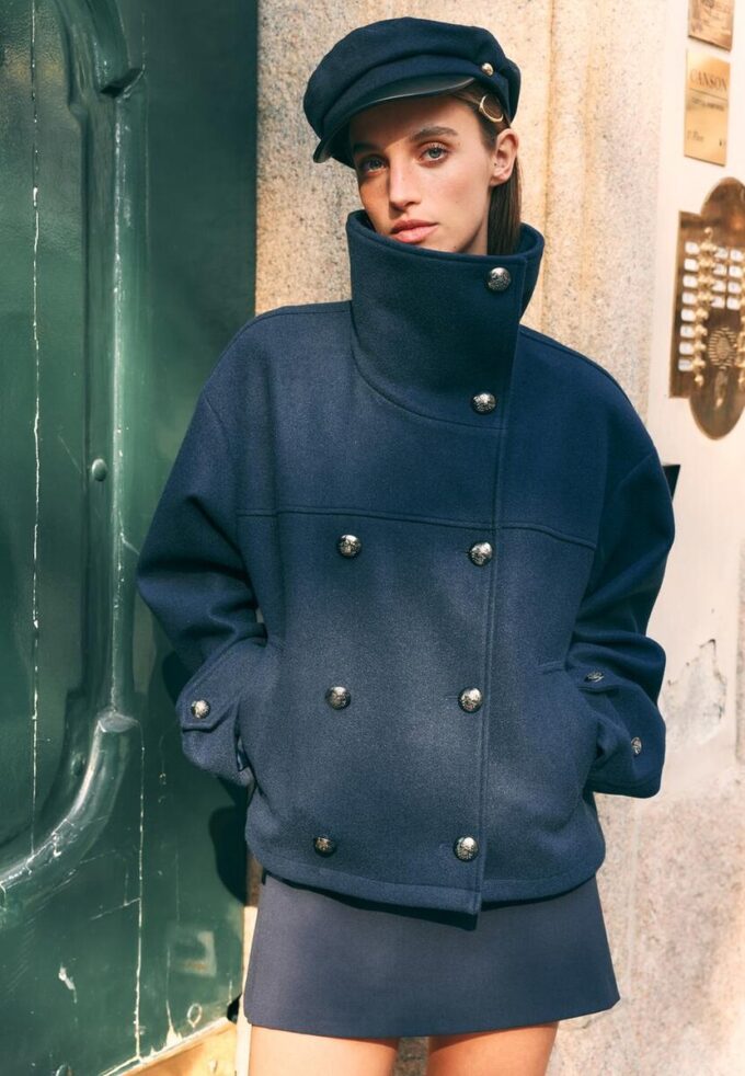 Soft-Touch Crossover High Neck Jacket Soft-Touch Crossover High Neck Jacket