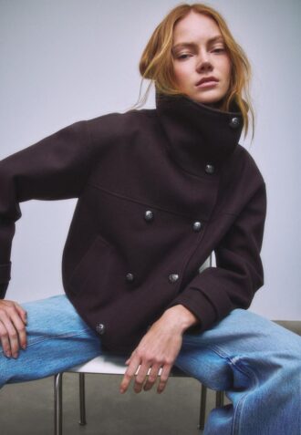 Soft-Touch Crossover High Neck Jacket Soft-Touch Crossover High Neck Jacket
