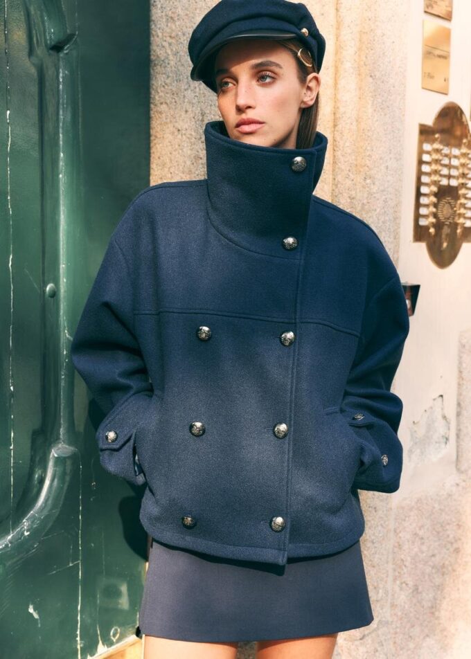 Soft-Touch Crossover High Neck Jacket Soft-Touch Crossover High Neck Jacket