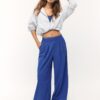 Soft-Touch Elasticated Waist Palazzo Joggers