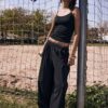 Soft-Touch Elasticated Waist Palazzo Joggers