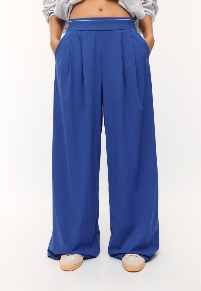 Soft-Touch Elasticated Waist Palazzo Joggers