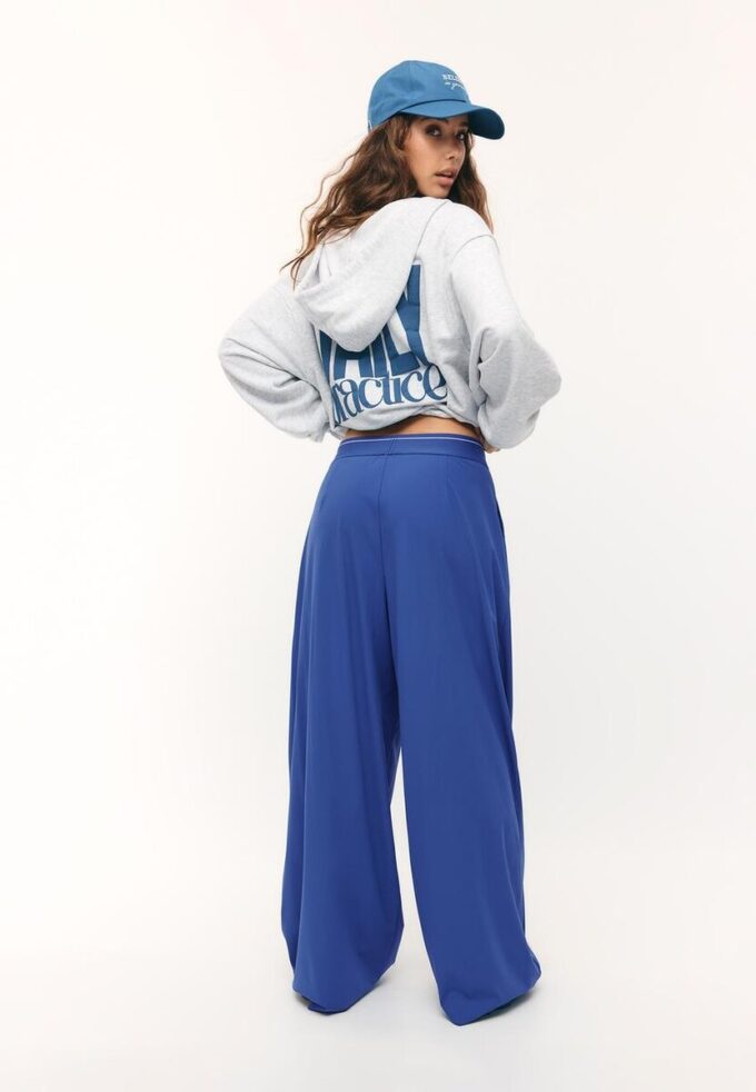 Soft-Touch Elasticated Waist Palazzo Joggers