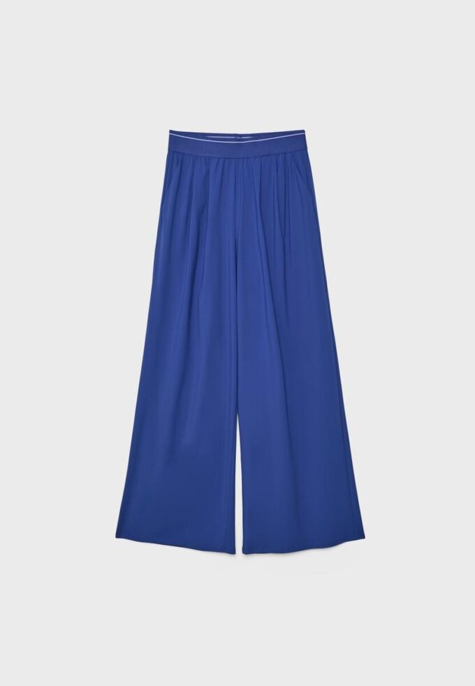 Soft-Touch Elasticated Waist Palazzo Joggers