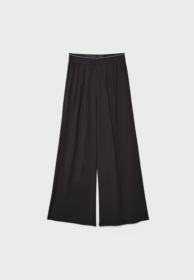 Soft-Touch Elasticated Waist Palazzo Joggers