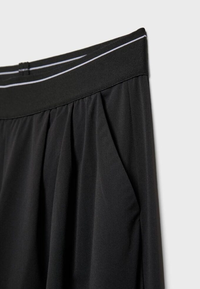 Soft-Touch Elasticated Waist Palazzo Joggers