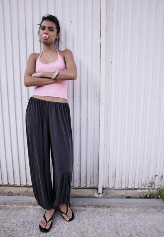 Soft-Touch Flowing Balloon Trousers