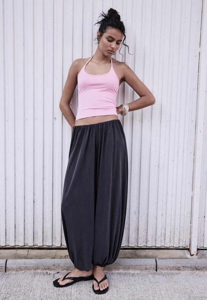 Soft-Touch Flowing Balloon Trousers Soft-Touch Flowing Balloon Trousers