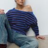 Soft-Touch Knit Boat Neck Sweater Soft-Touch Knit Boat Neck Sweater