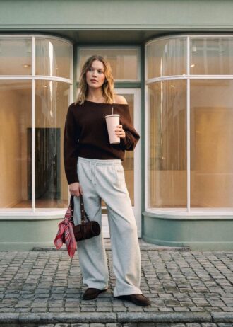 Soft-Touch Knit Boat Neck Sweater