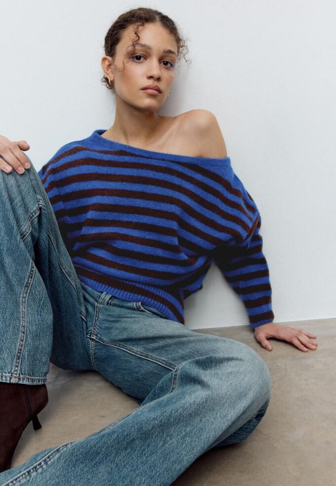 Soft-Touch Knit Boat Neck Sweater Soft-Touch Knit Boat Neck Sweater