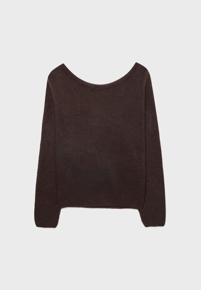 Soft-Touch Knit Boat Neck Sweater Soft-Touch Knit Boat Neck Sweater