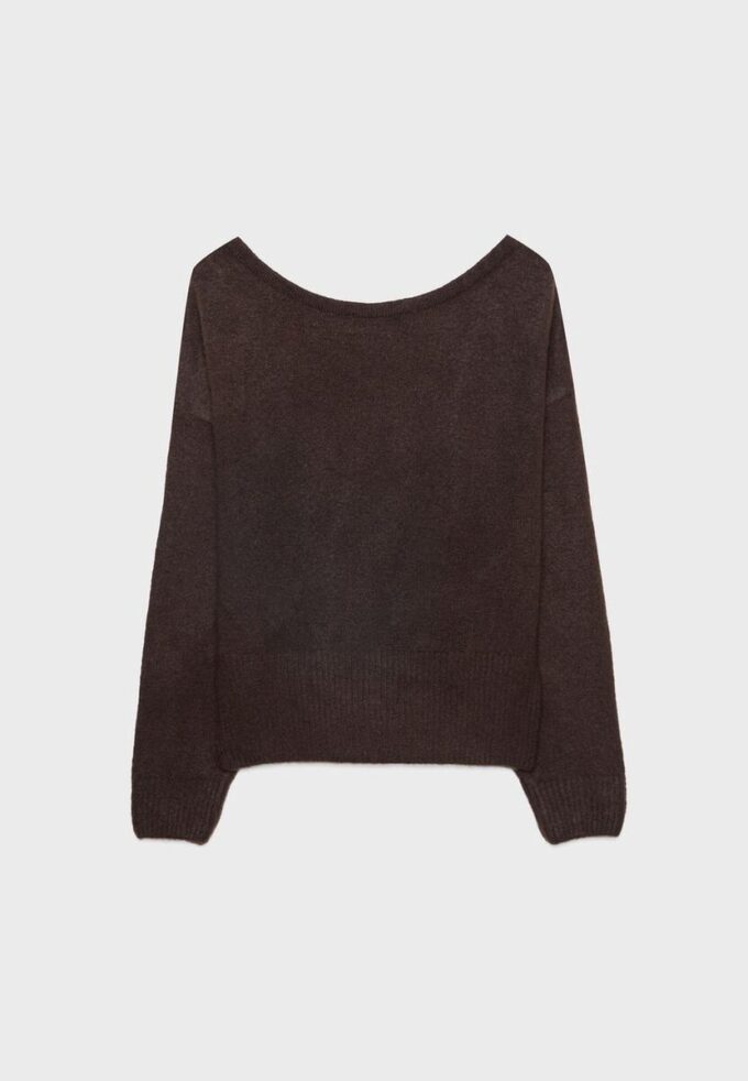 Soft-Touch Knit Boat Neck Sweater Soft-Touch Knit Boat Neck Sweater