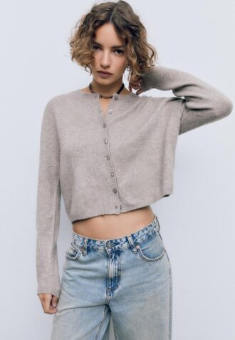 Soft-Touch Knit Cardigan with Buttons Soft-Touch Knit Cardigan with Buttons