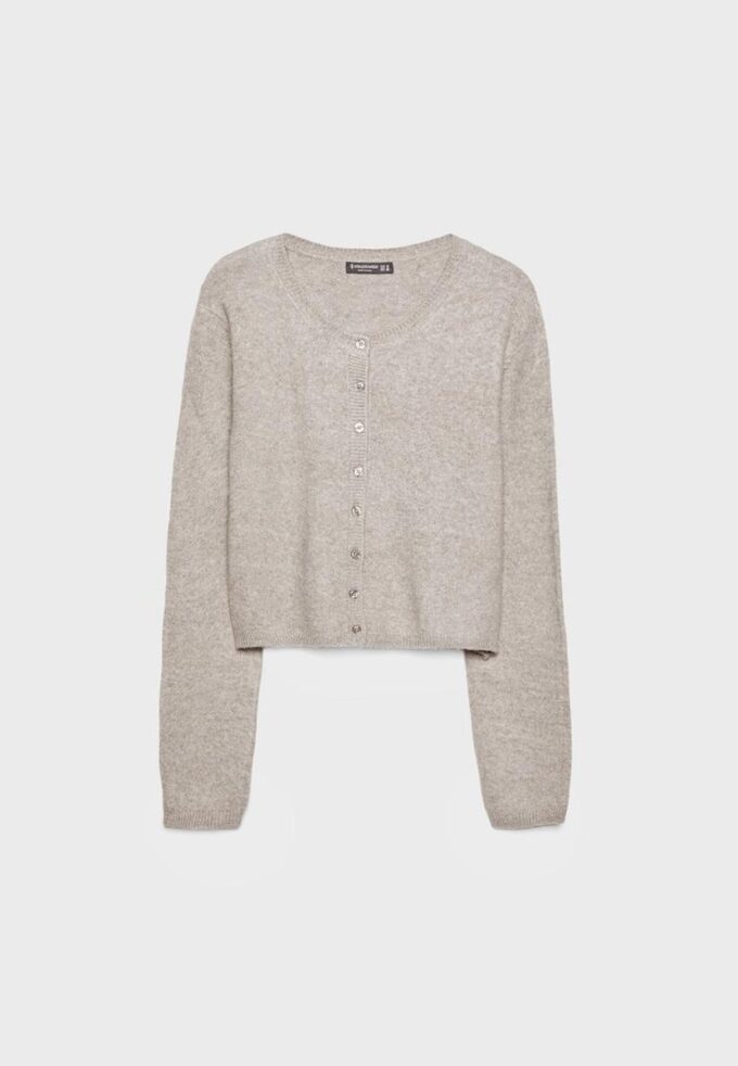 Soft-Touch Knit Cardigan with Buttons Soft-Touch Knit Cardigan with Buttons
