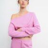 Soft-Touch Off-The-Shoulder Sweatshirt Soft-Touch Off-The-Shoulder Sweatshirt