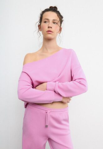 Soft-Touch Off-The-Shoulder Sweatshirt